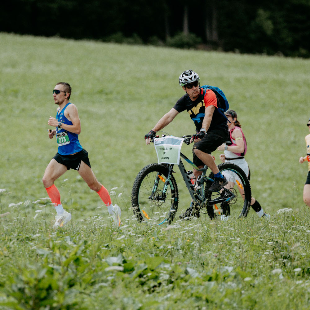 Jonas beim Gletschermarathon